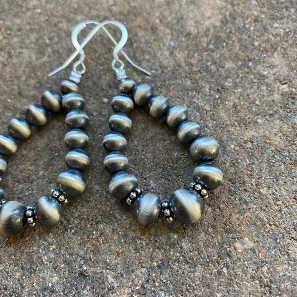 Sterling Silver Bead Earring… - Picture 3 of 8